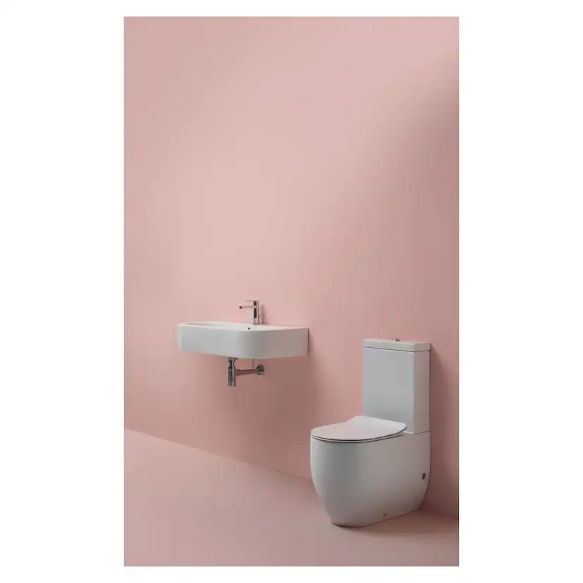 Toalettsits Lavabo Flo och File Slim Matt Vit Matt Vit