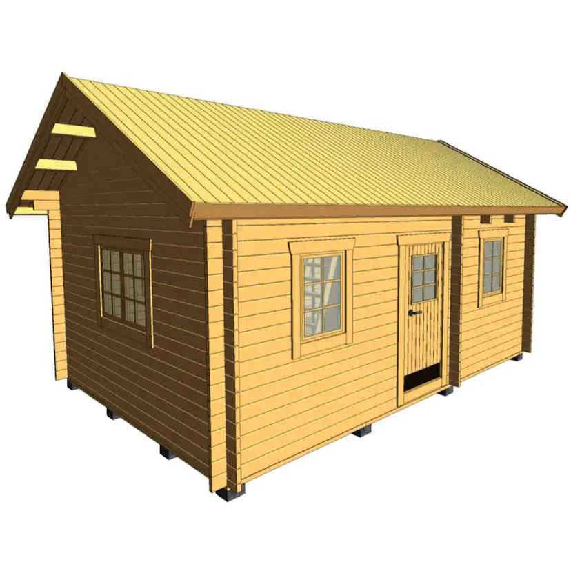 Attefallshus Baseco Bure stuga med loft 25 m2