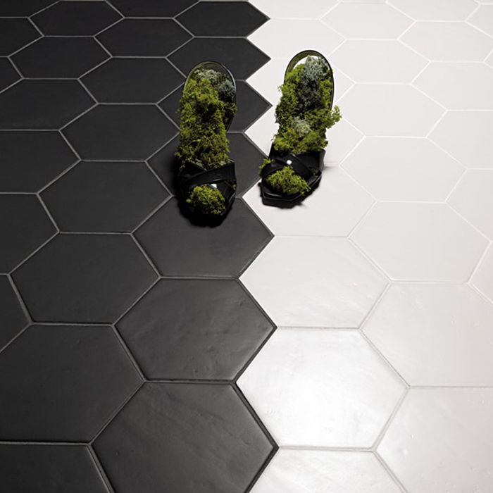 Klinker Konradssons Hexatile Blanco Vit 18x20 cm