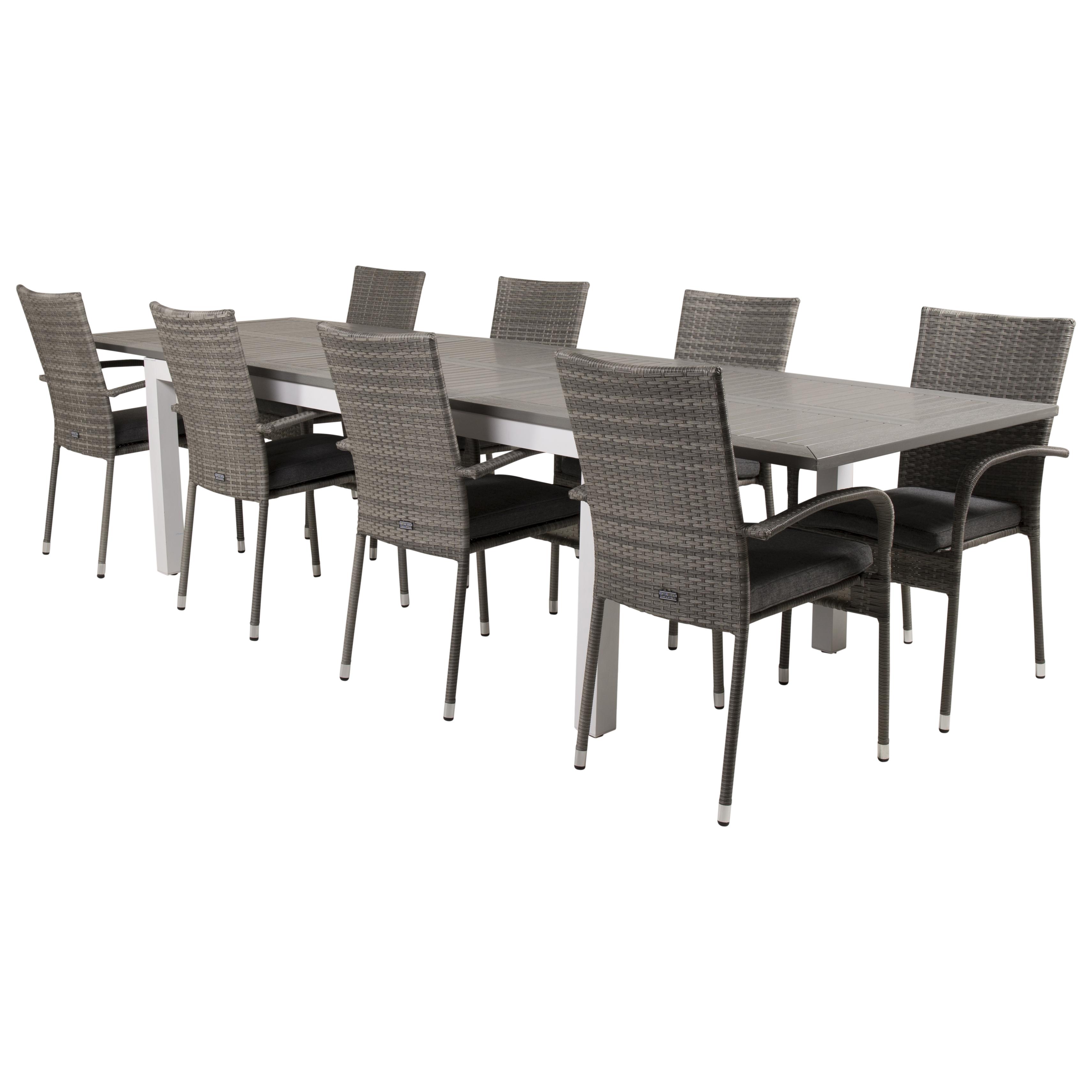 Matgrupp Venture Home Aleyna 224/324 med 8 Asta Stolar