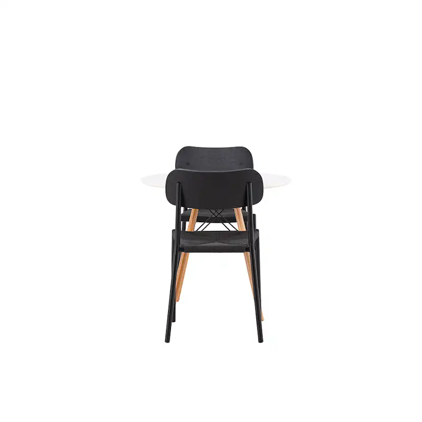 Matgrupp Venture Home Danburi Ø 60 cm med 2 Polly Stolar