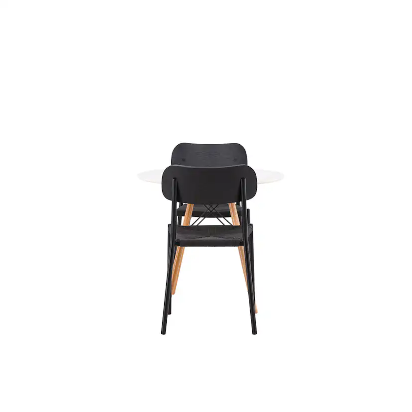 Matgrupp Venture Home Danburi Ø 60 cm med 2 Polly Stolar
