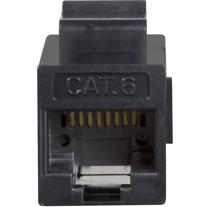 Tillbehör Hemelektronik LogiLink Keystone Inline-koppling Cat6 UTP Svart