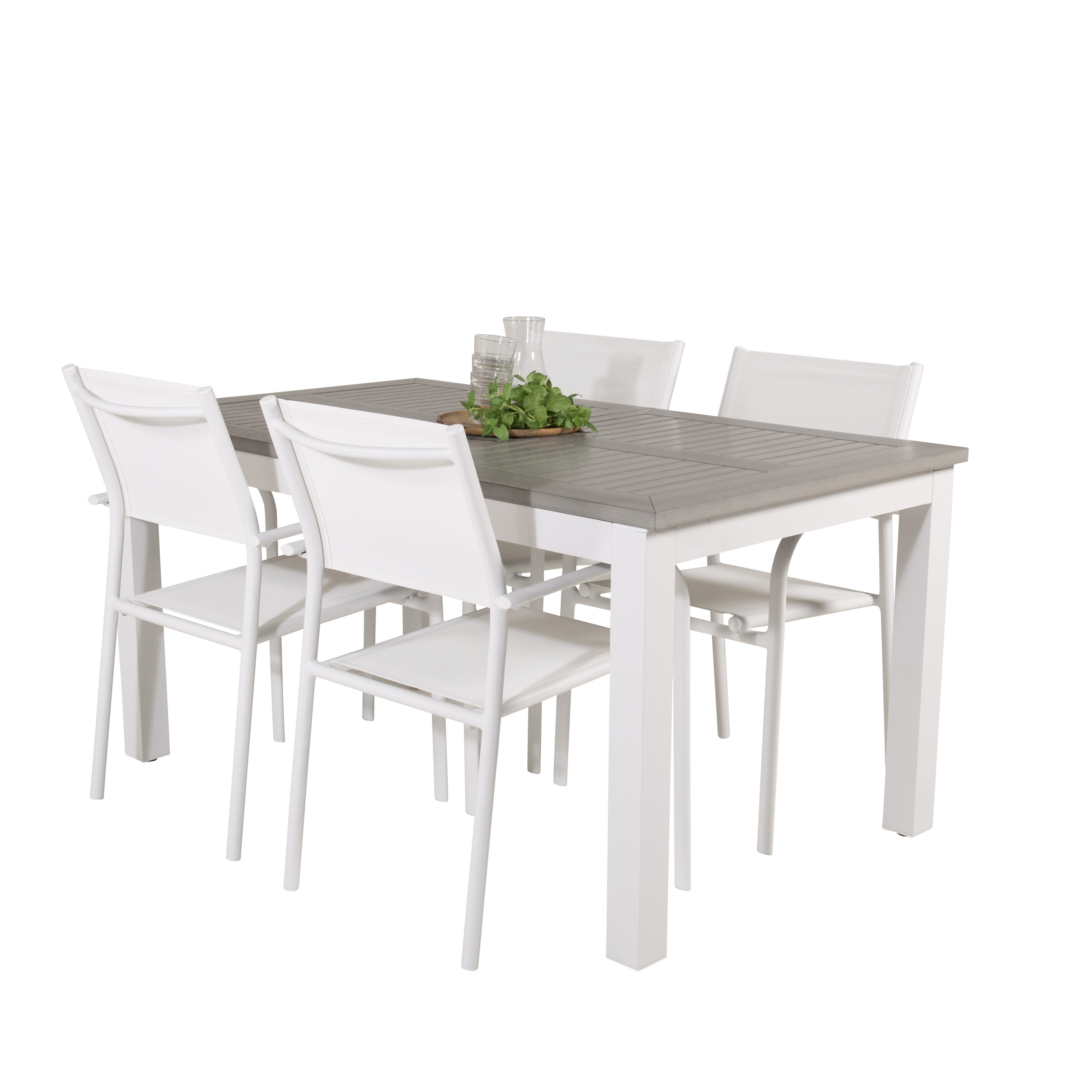 Matgrupp Venture Home Aleyna 160/240 med 4 Siri Matstolar