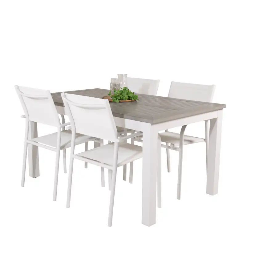 Matgrupp Venture Home Aleyna 160/240 med 4 Siri Matstolar