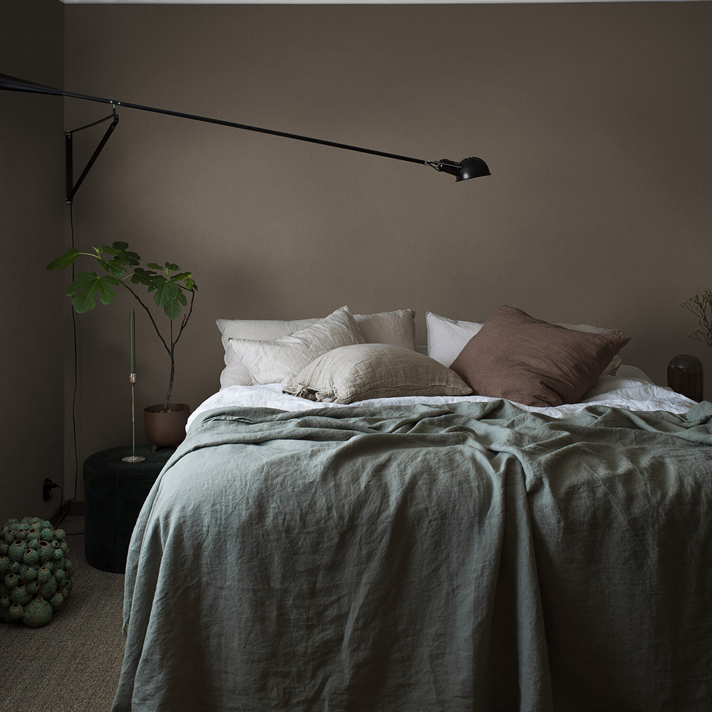 Tapet Boråstapeter Linen Vintage Wood 4316 EasyUp, Enfärgad Brun