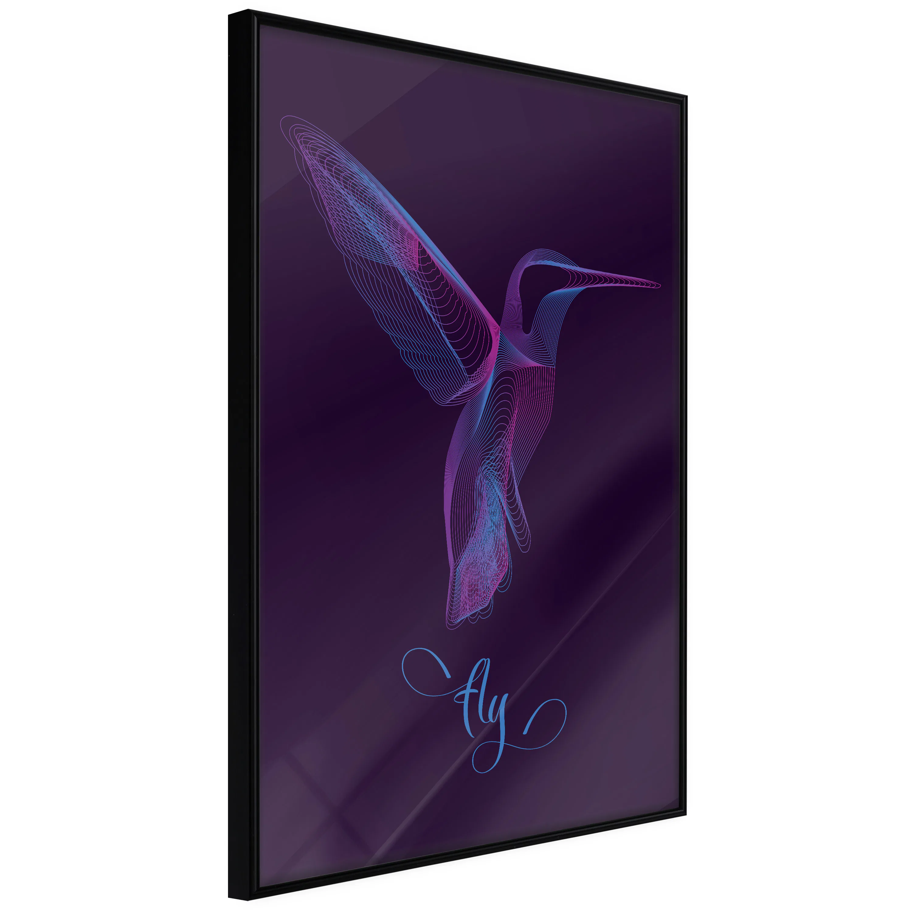 Poster Artgeist Affisch Purple Hummingbird