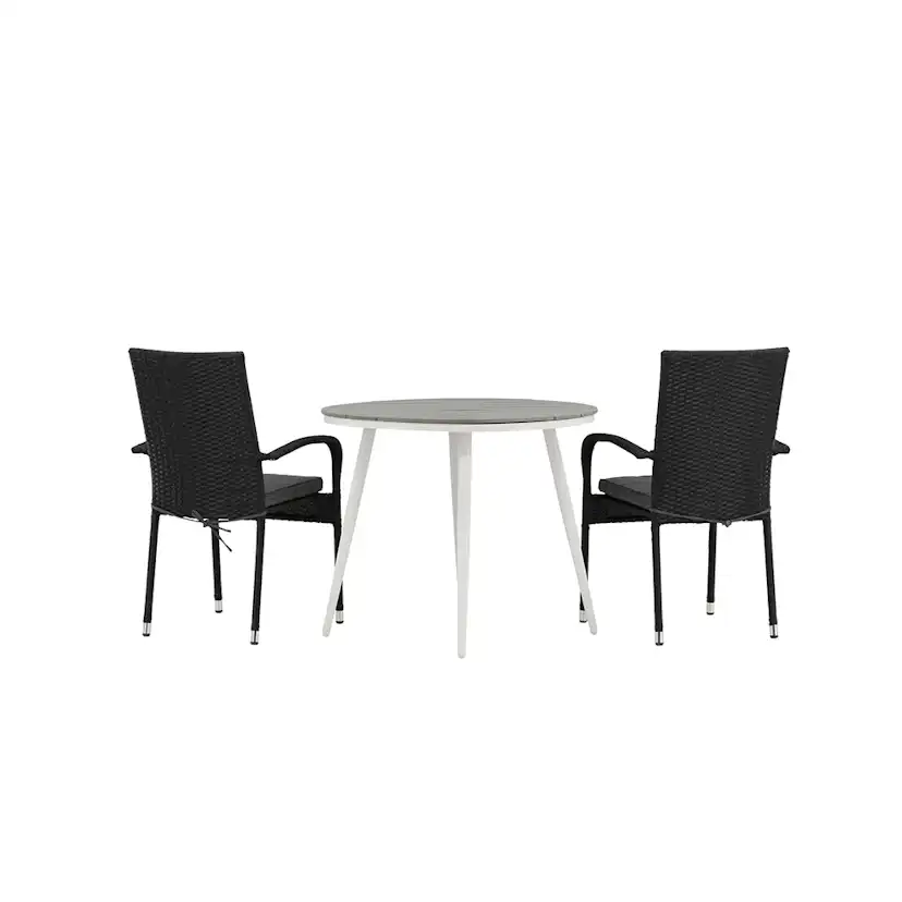 Cafégrupp Venture Home Break Ø90 cm med 2 Anna Stolar
