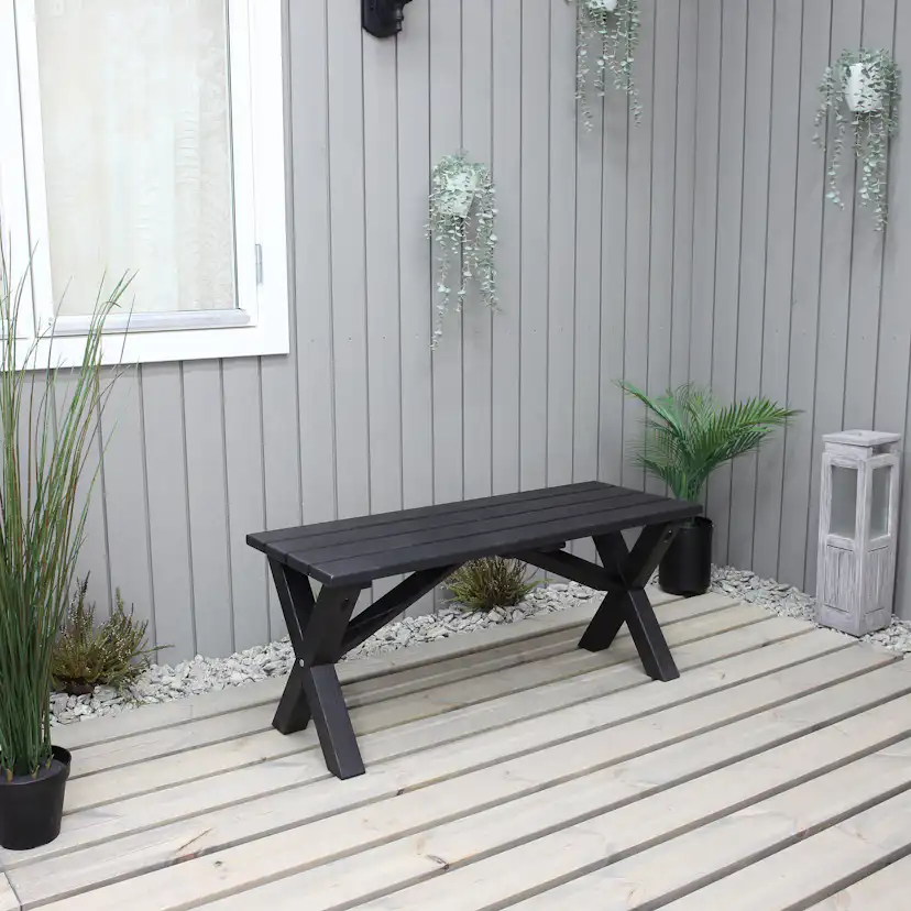 SCOTTSDALE bench 100, svart Svart, 1000 mm