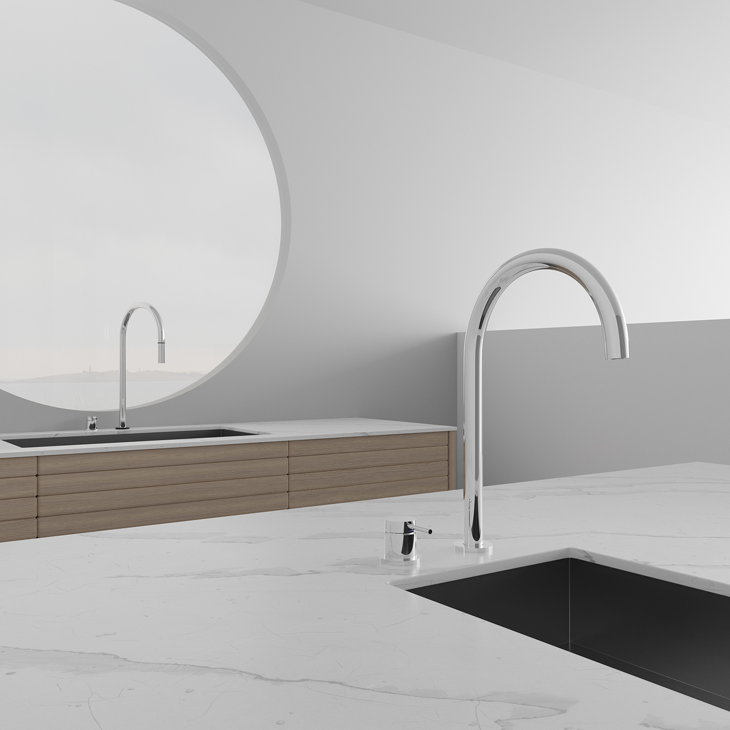 Köksblandare Scandtap Steel Harmonized K2