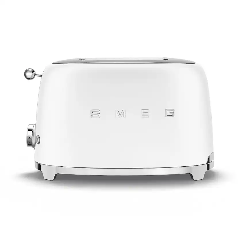 Brödrost Smeg TSF01WHMEU Mattvit med Extra Breda Fack