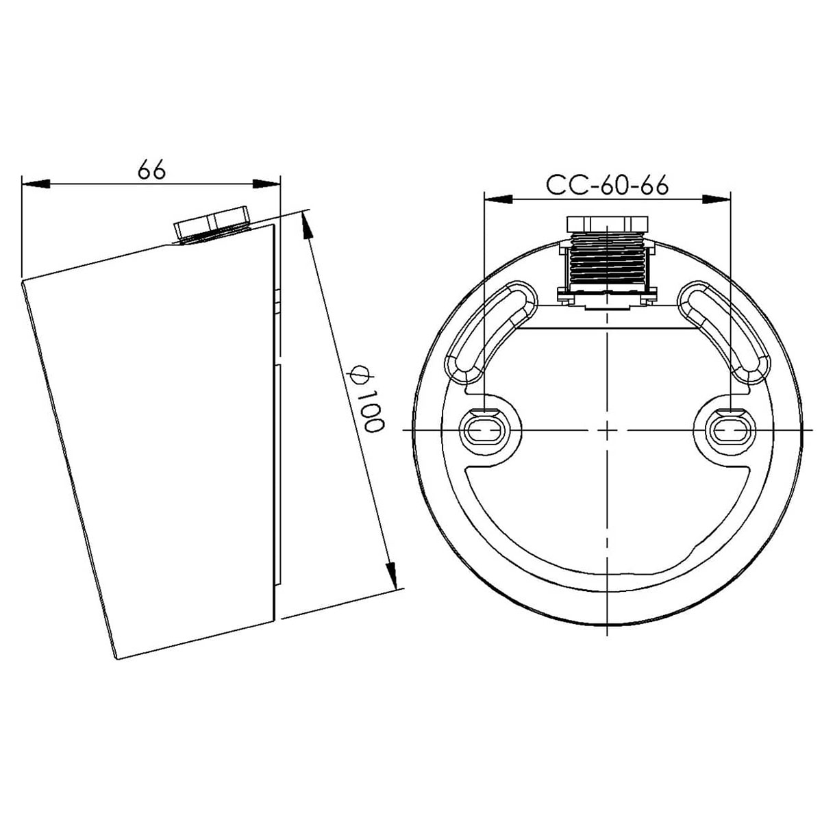 Vägglampa Ifö Electric Sockel 84,5 Sned IP54 LED Sidoinföring