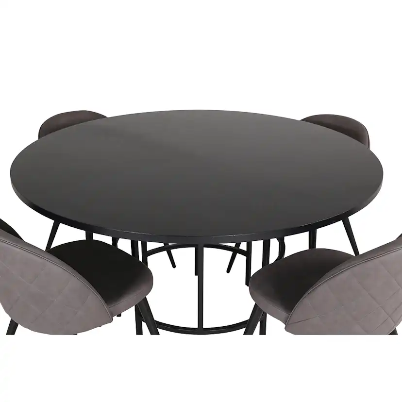 Matgrupp furniture/fashion Copenhagen Ø140 cm med 4 Velvet Stolar