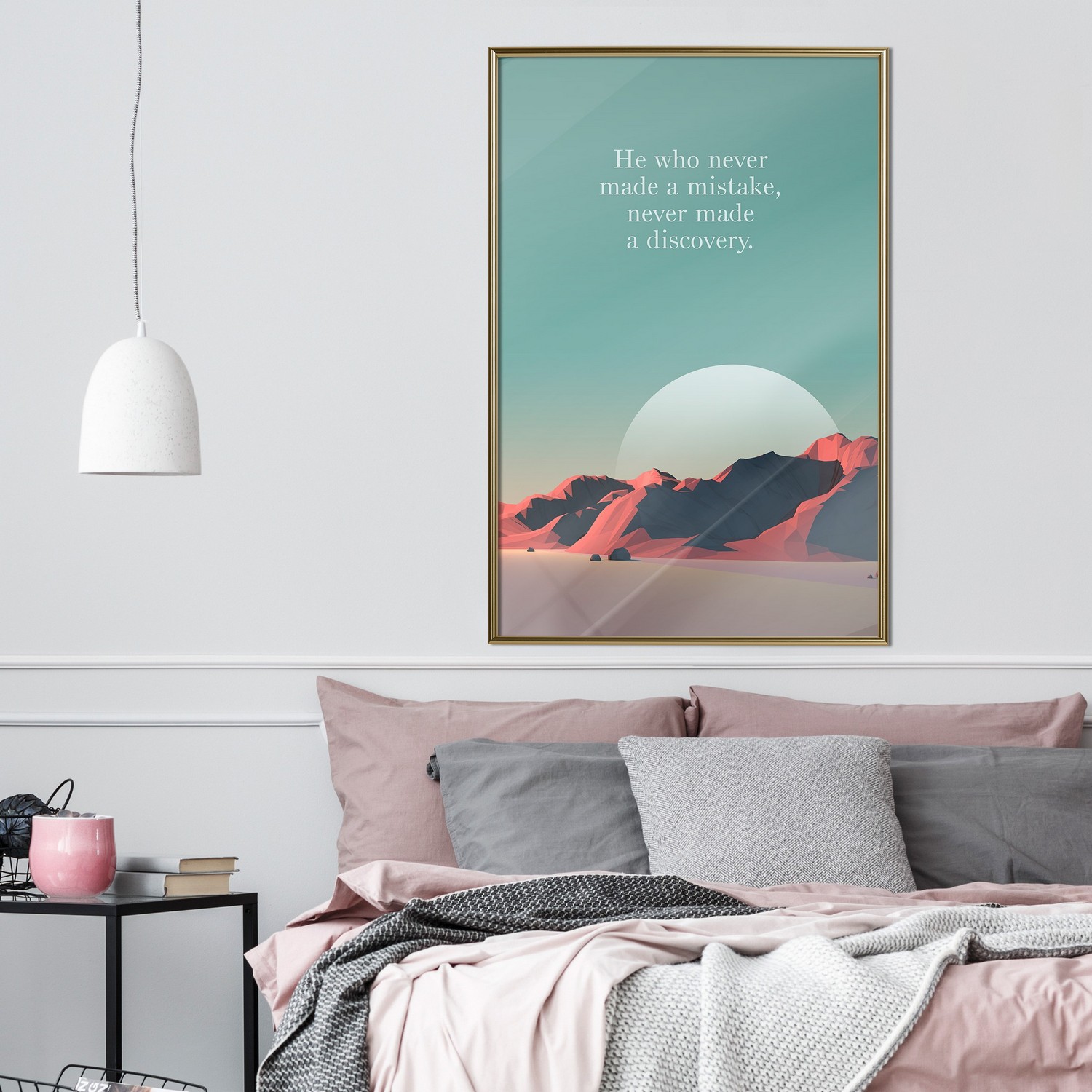 Poster Artgeist Affisch He Who Never Made a Mistake, Never Made a Discovery