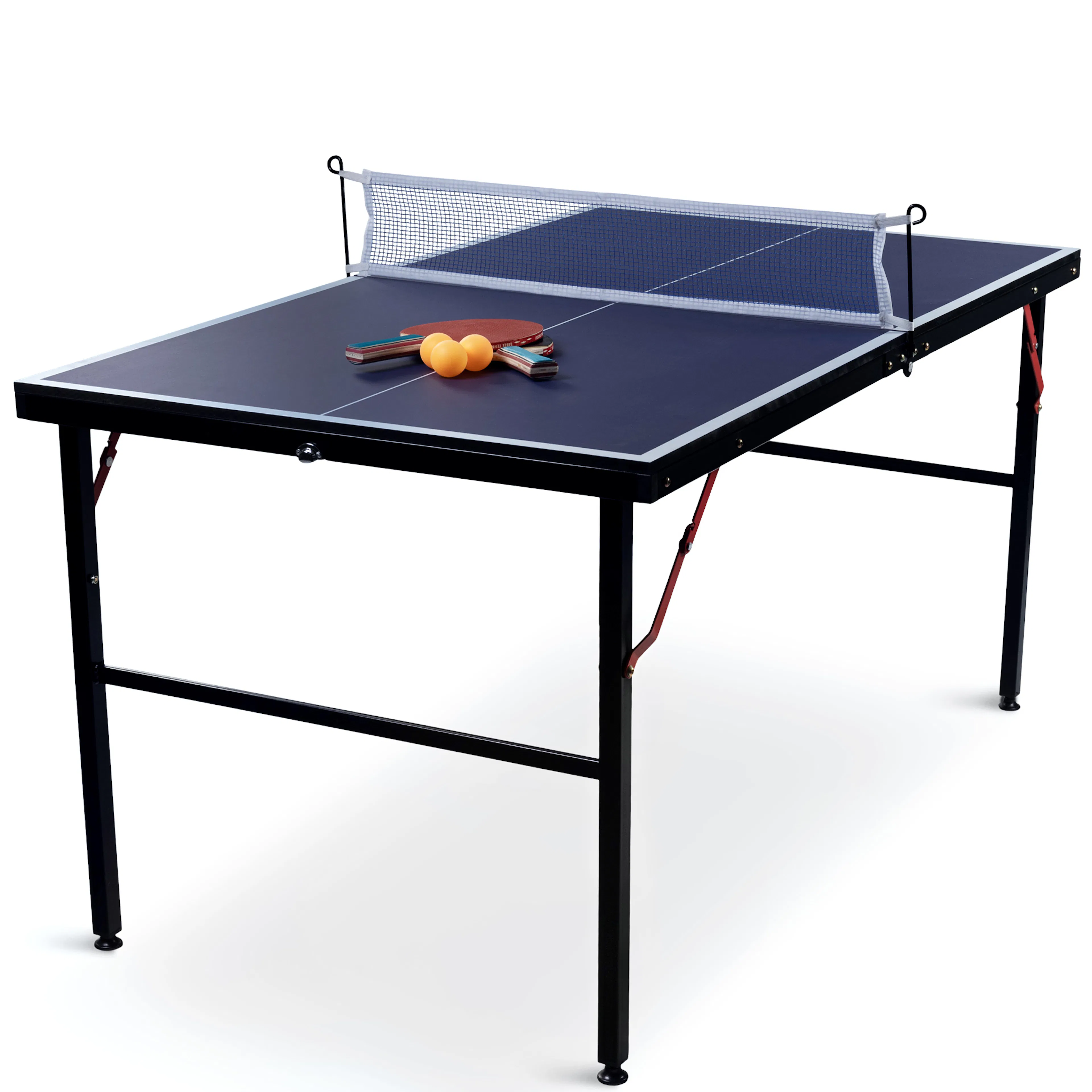 Pingisbord Trekkrunner Mini med Nät/2 Rack/3 Bollar