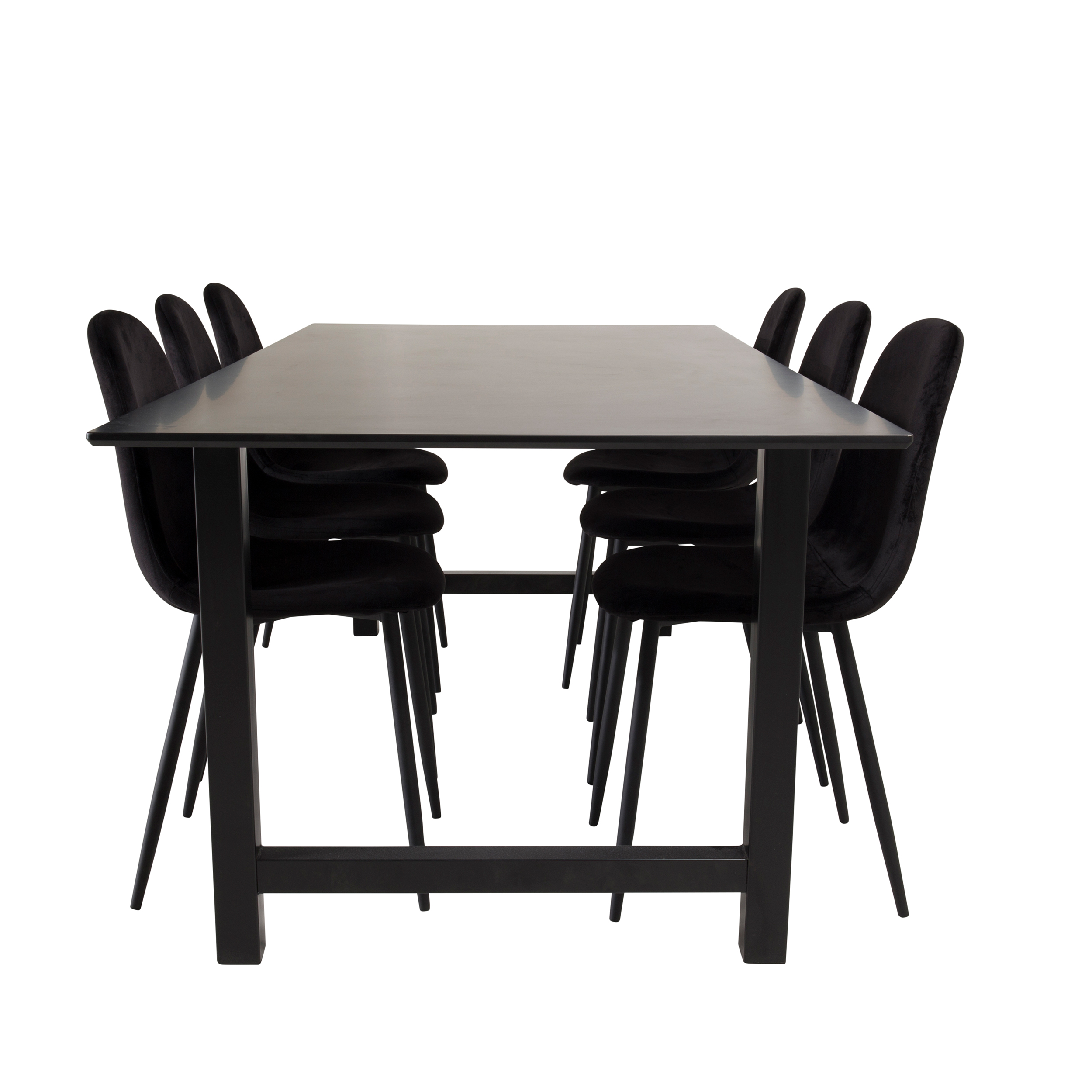 Matgrupp Venture Home Clara med 6 Pobbie Stolar Sammet