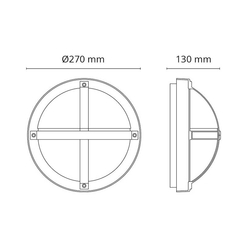 Tak/Vägglampa SG ARMATUREN Tanto LED13,5W 1100Lm 3000K