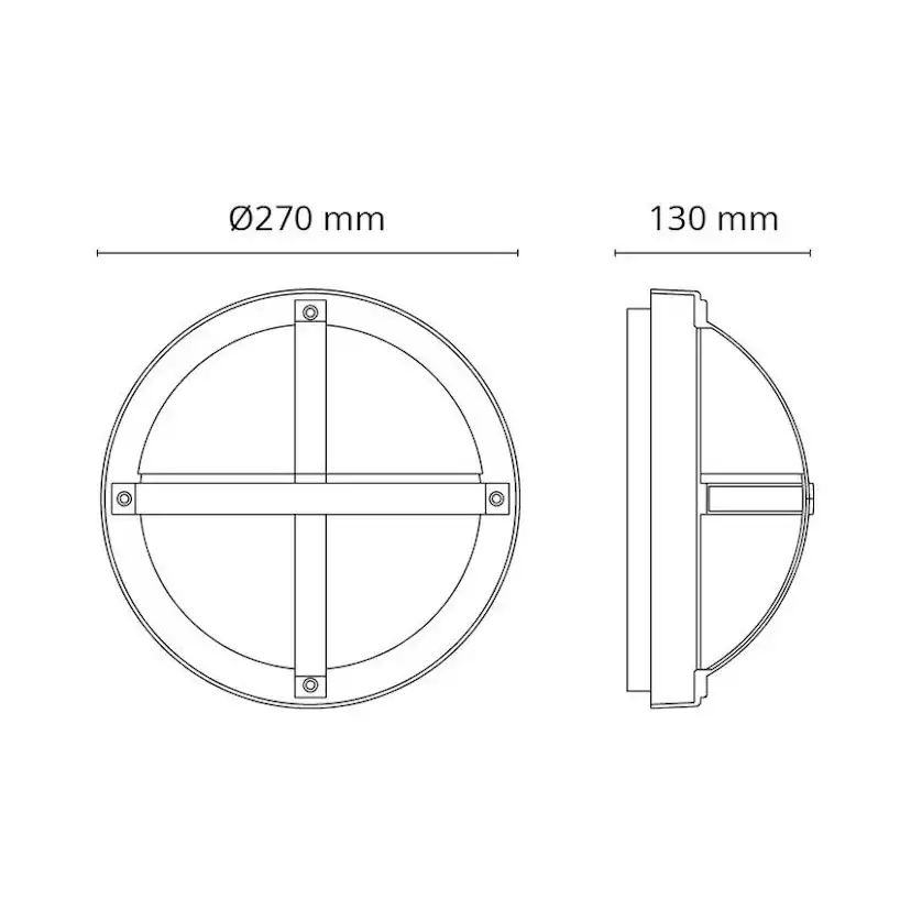 Tak/Vägglampa SG ARMATUREN Tanto LED13,5W 1100Lm 3000K