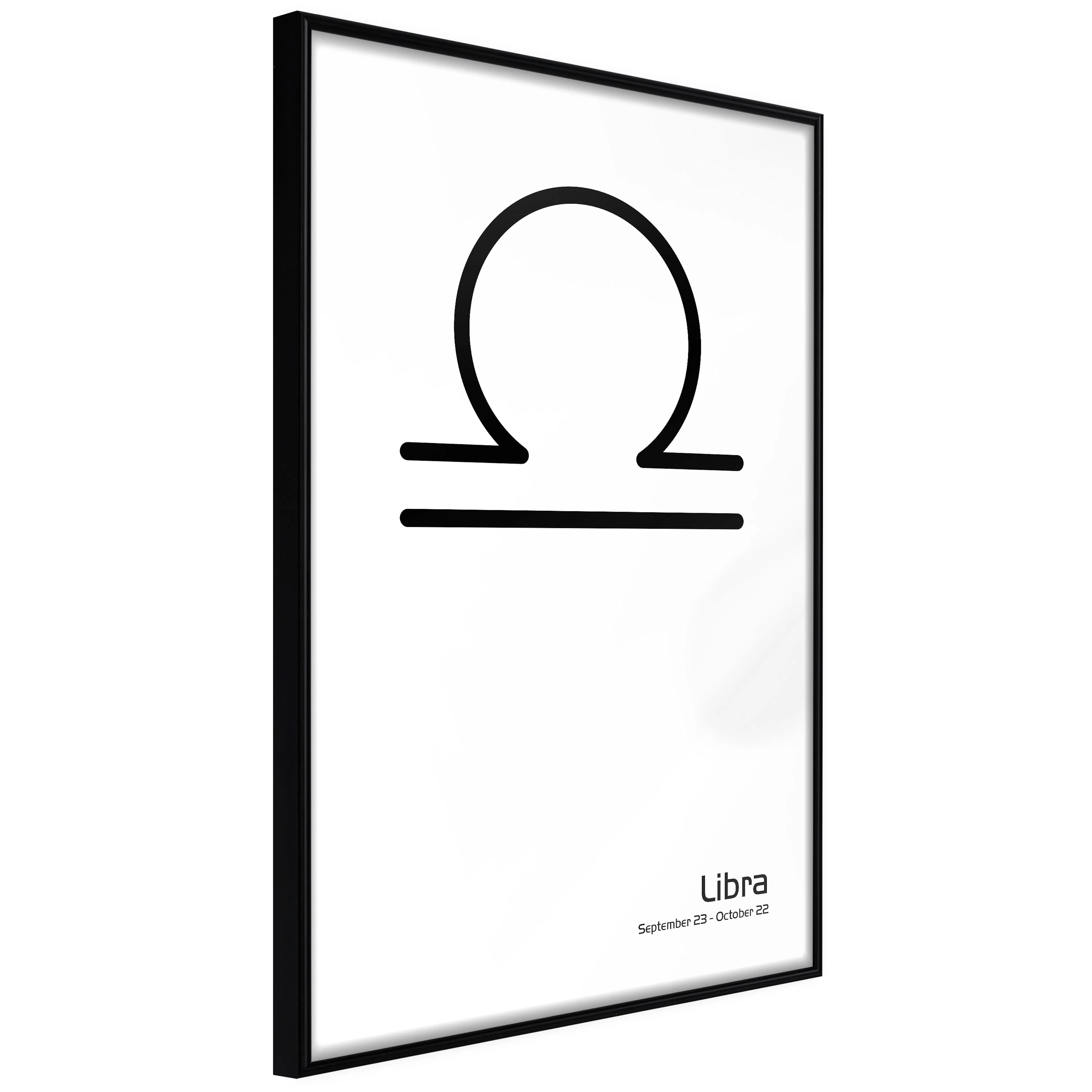 Affisch - Libra [Poster] 20x30 Svart ram, 20x30 cm