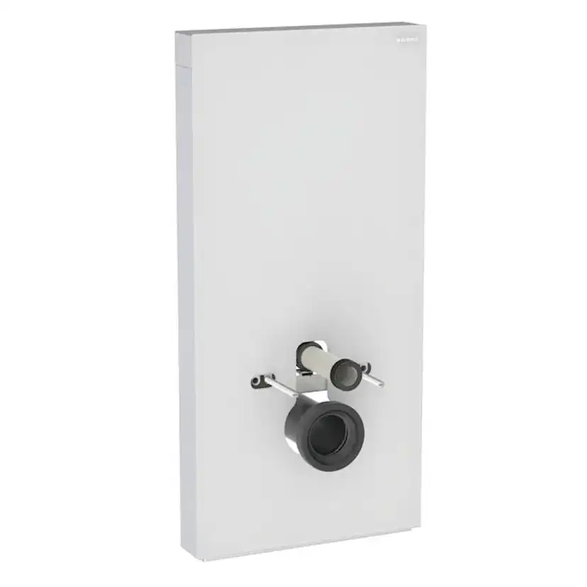 WC-Fixtur Geberit Monolith för Vägghängd Toalettstol 101 cmxVit/Satinerat glas