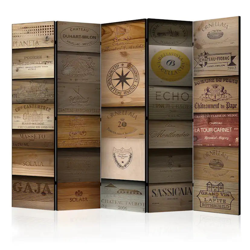 Rumsavdelare Skärmvägg Arkiio Old Vineyard II Flerfärgad 225x172 cm