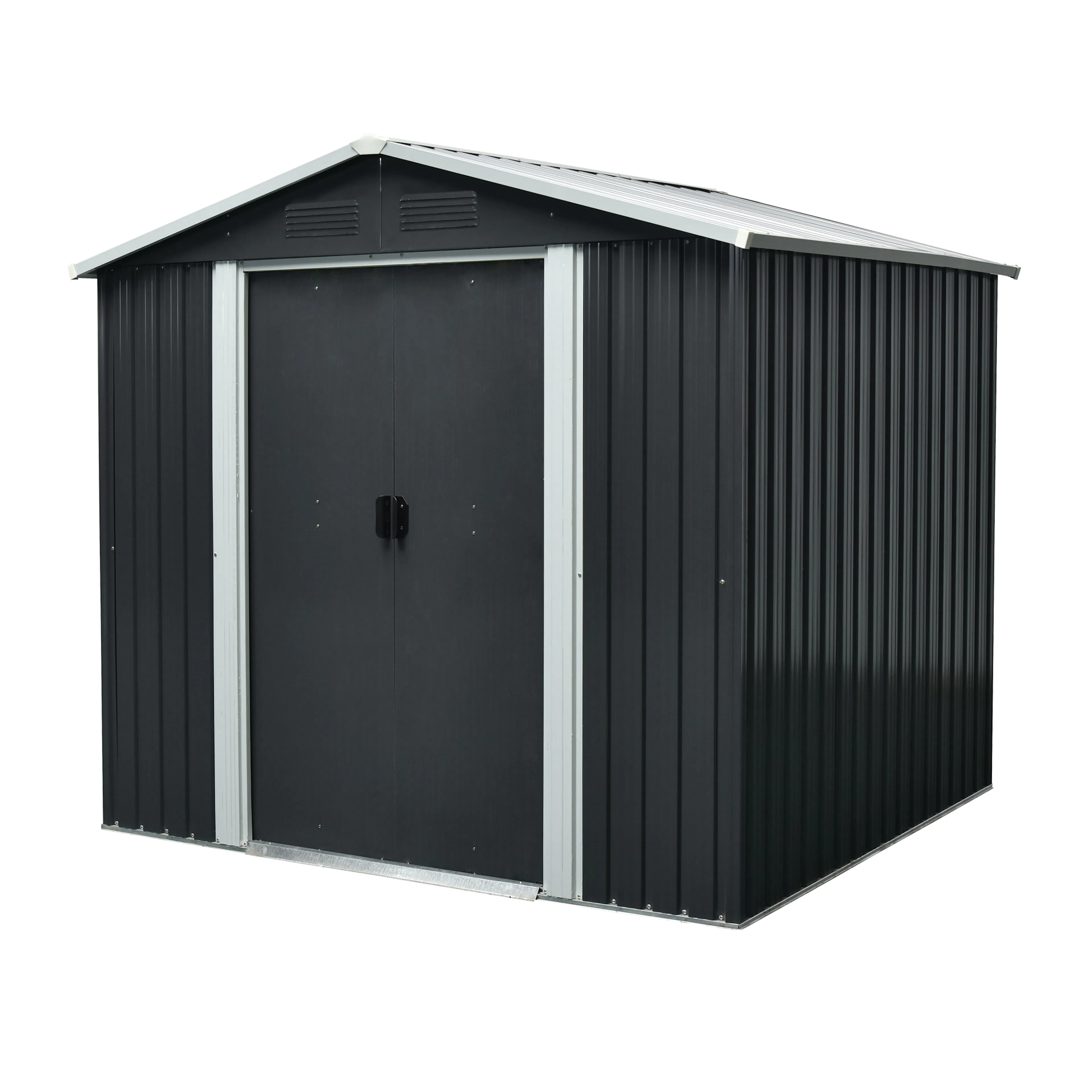 Trädgårdsskjul Mag-Pro 4,1 m² Antracit 1740 x 2360 x 1900 mm