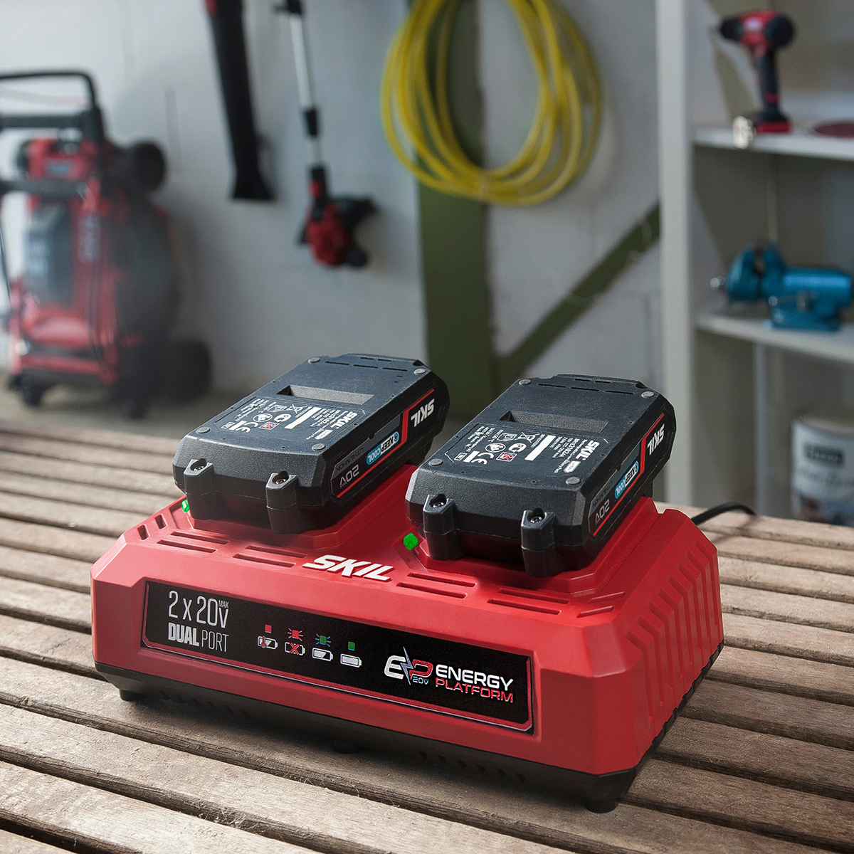 Batteriladdare SKIL 20V Dubbel För PWRCORE 20™