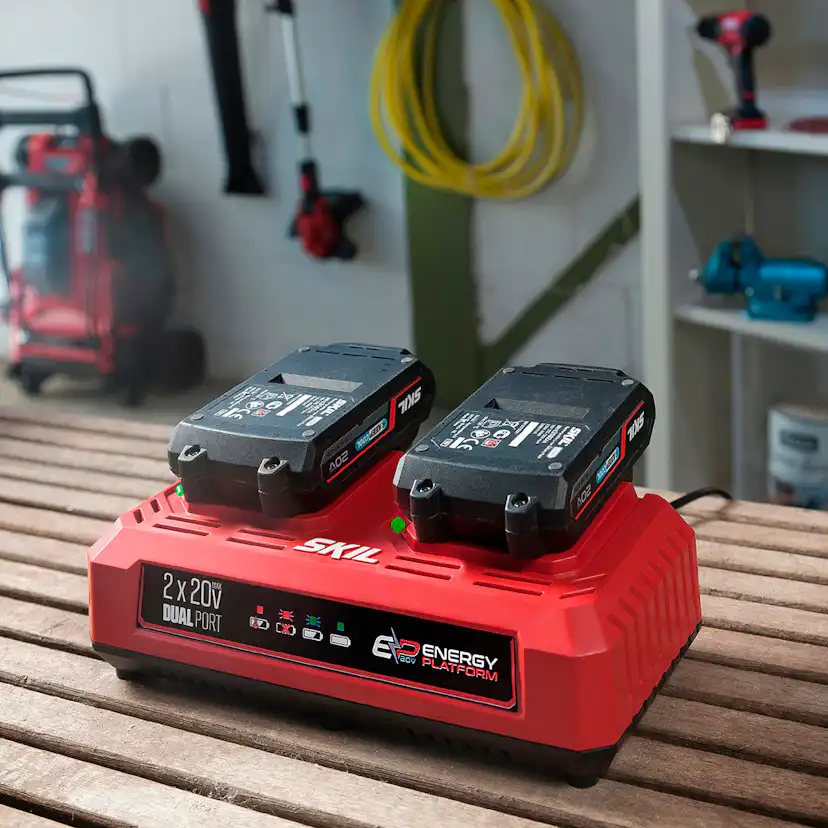 Batteriladdare SKIL 20V Dubbel För PWRCORE 20™
