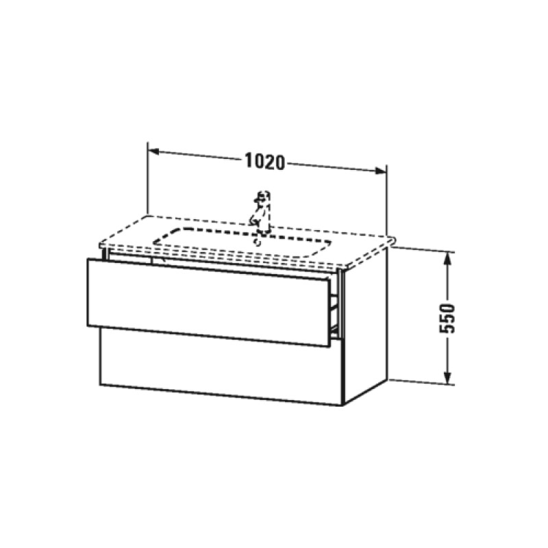 Tvättställsskåp Duravit L-Cube