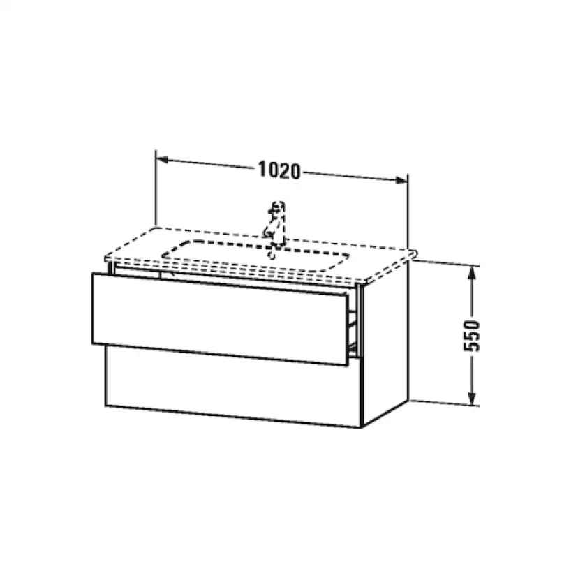 Tvättställsskåp Duravit L-Cube