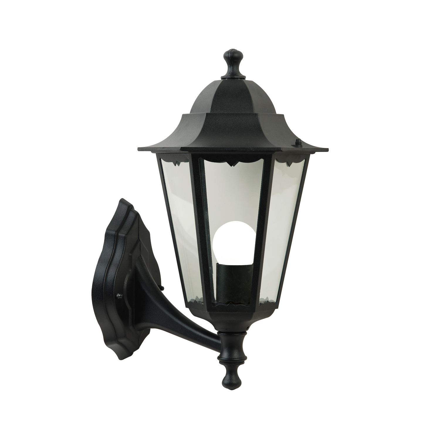Vägglampa Nordlux Cardiff Up Utebelysning Vägg i Svart Aluminium & Glas