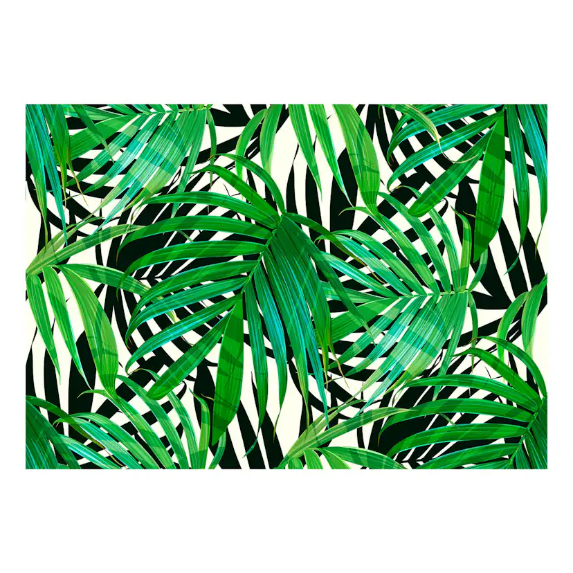 Självhäftande fototapet - Tropical Leaves 98x70 Storlek: 98x70 cm