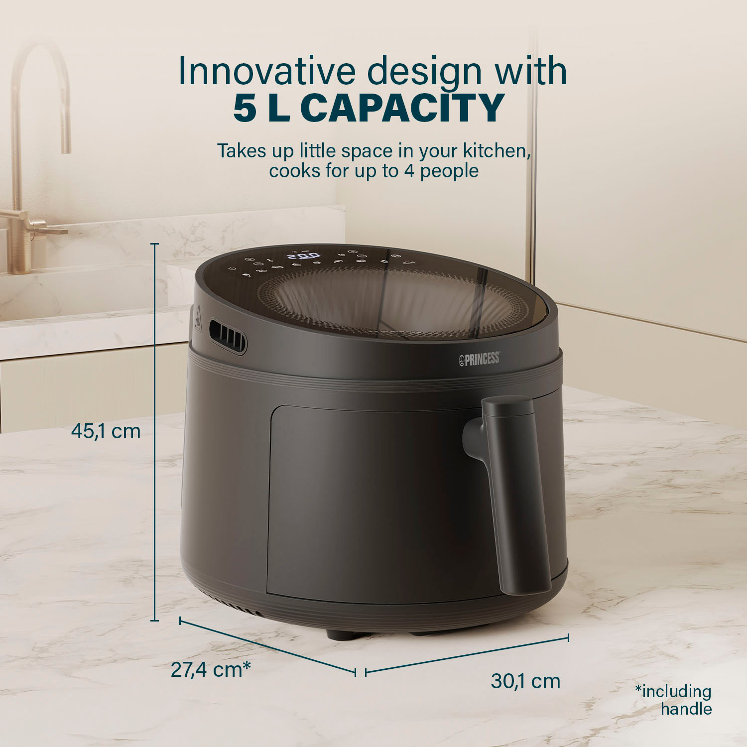 Airfryer Princess Cyclonic Vision 5L