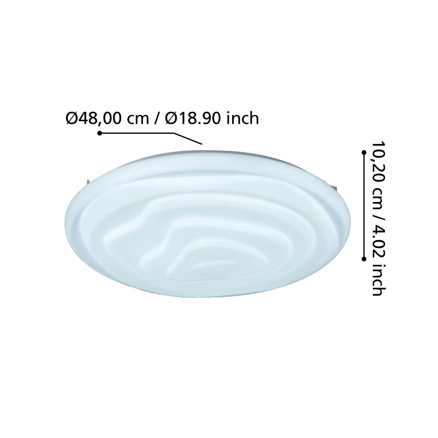 LED-CCT-DL Ø480 WEISS 'BATTISTONA' 480 mm