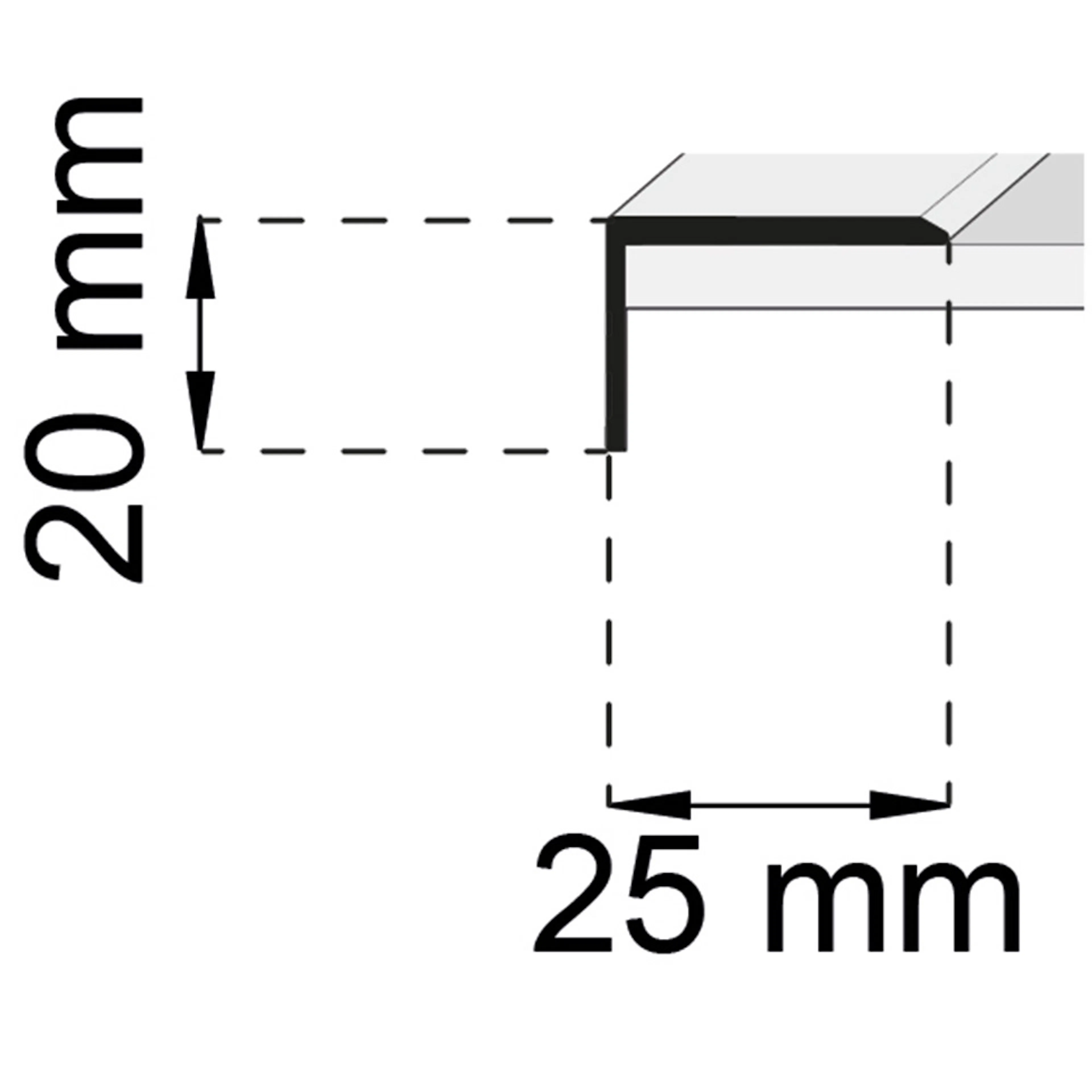 KANTLIST HABO SA26 EK 20X25MM Längd: 2000 mm, Utförande: Ek