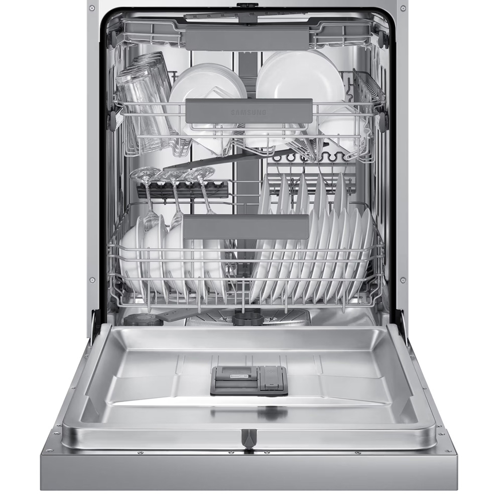 Fristående Diskmaskin Samsung DW60A6092US/EE Rostfri med Auto Open och Aqua Stop