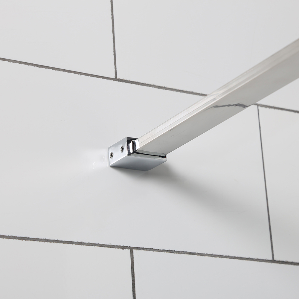Duschvägg Bathlife Mångsidig Rak Vägg Delvis Frostat Glas