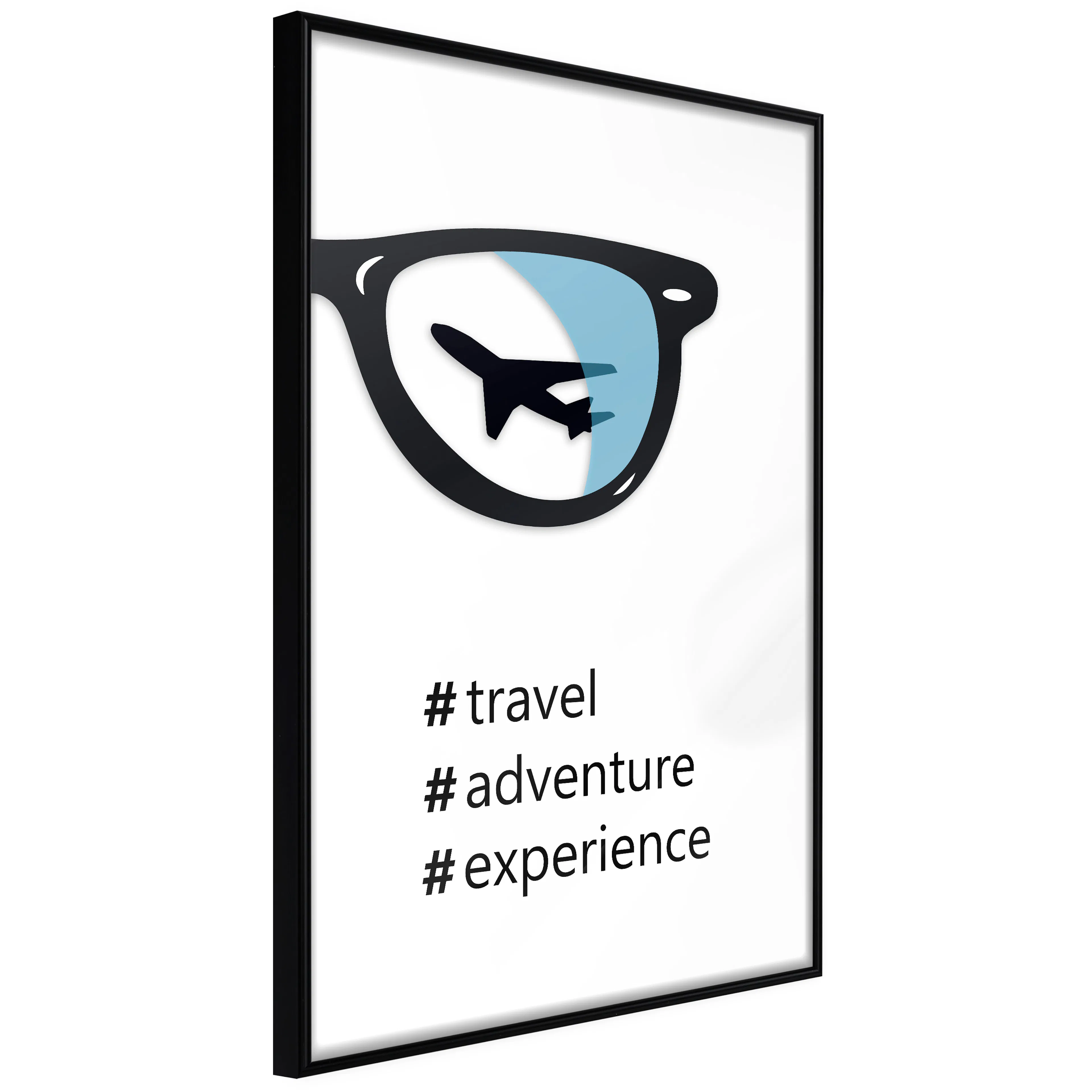 Affisch - New Experiences [Poster] 20x30 Svart ram, 20x30 cm
