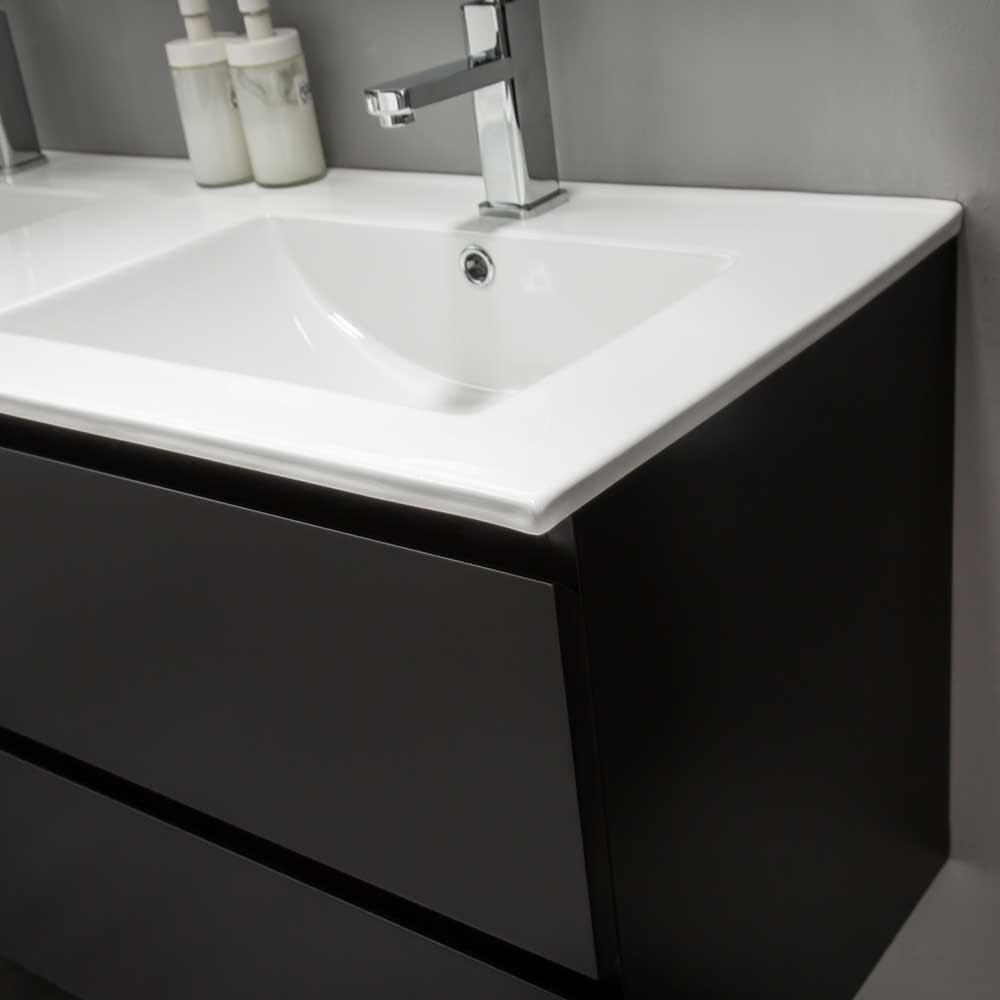 Tvättställsskåp Bathlife Eufori Svart