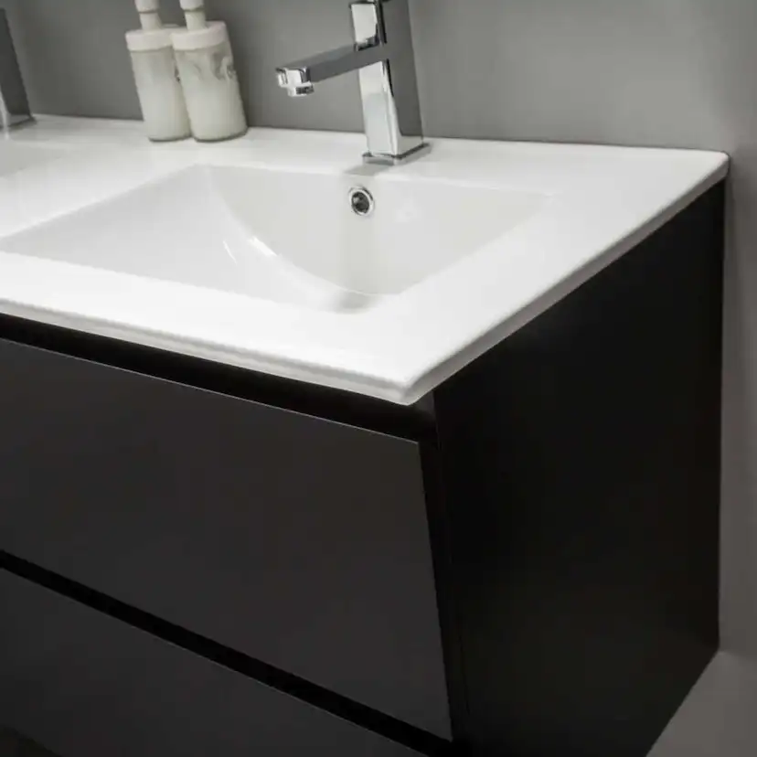 Tvättställsskåp Bathlife Eufori Svart