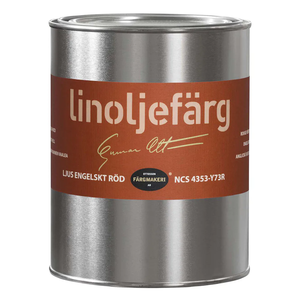 Linoljefärg Ottosson Engelskt Röd Ljus