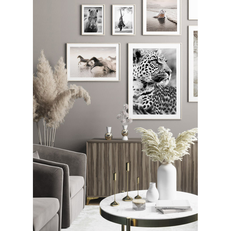 Poster Gallerix Leopard B&W