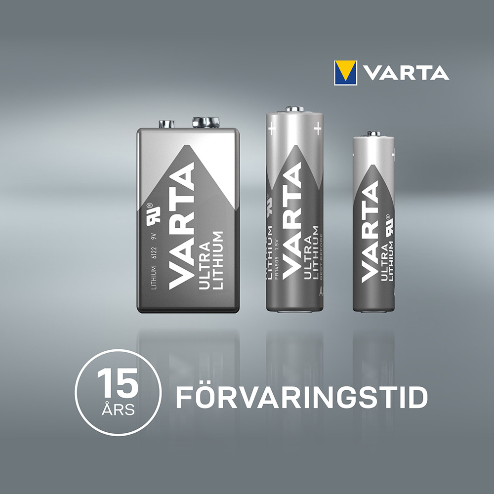 Batteri VARTA Ultra Litium LR06/AA 4-Pack