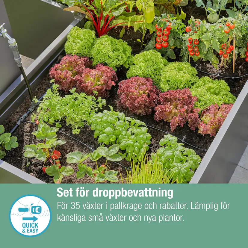 Bevattningsset Gardena Micro-Drip För Pallkragar