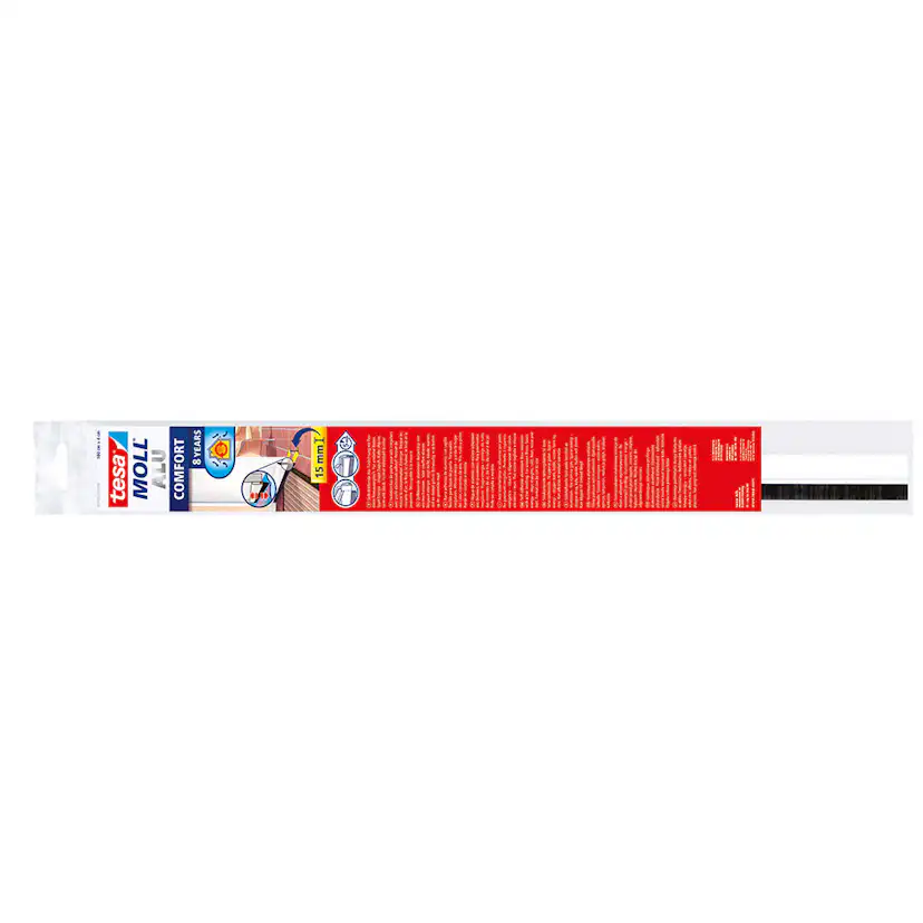 Borstlist Tesa Fjädrande Vit 1M
