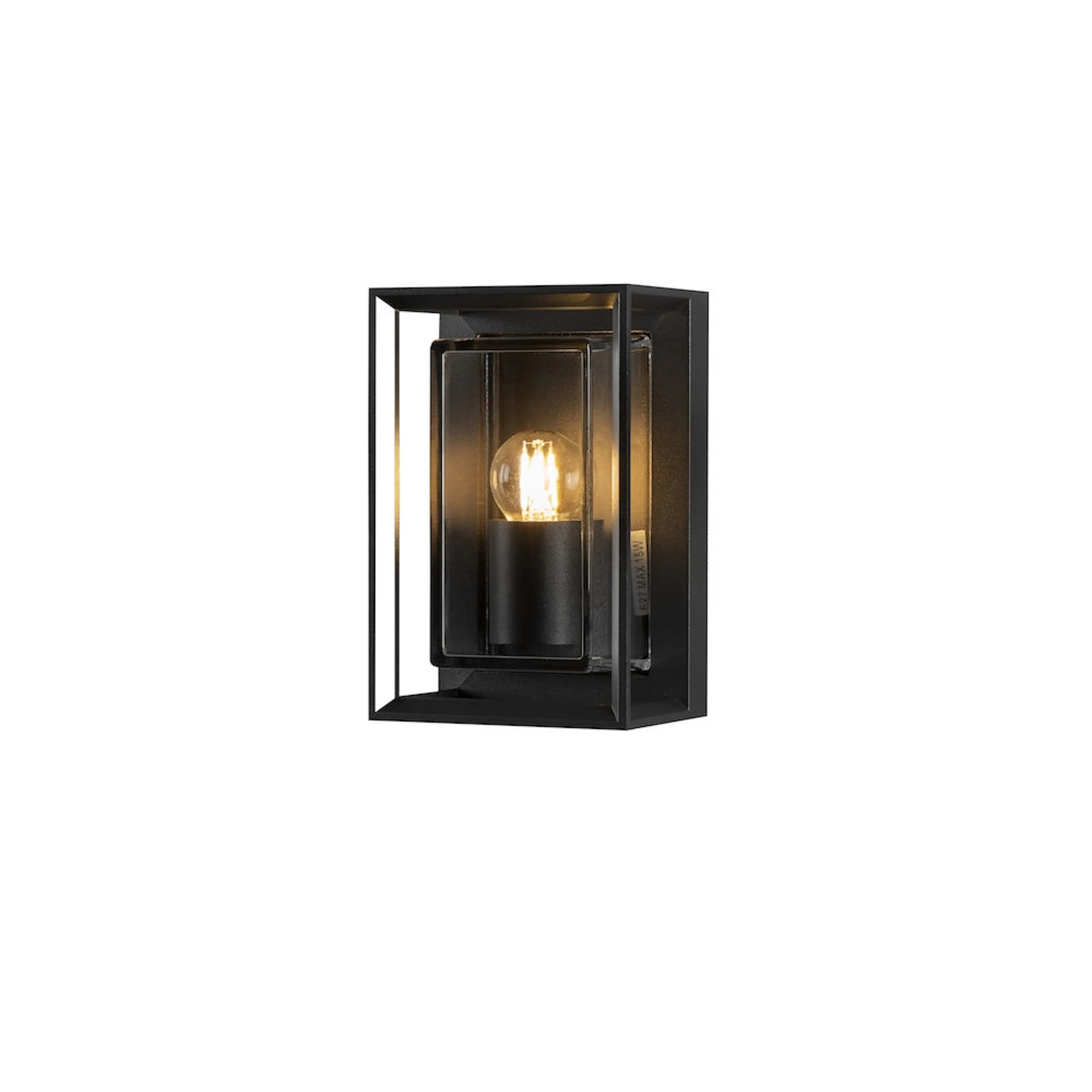 Vägglampa Gnosjö Konstsmide Brindisi Mini Svart/Klar