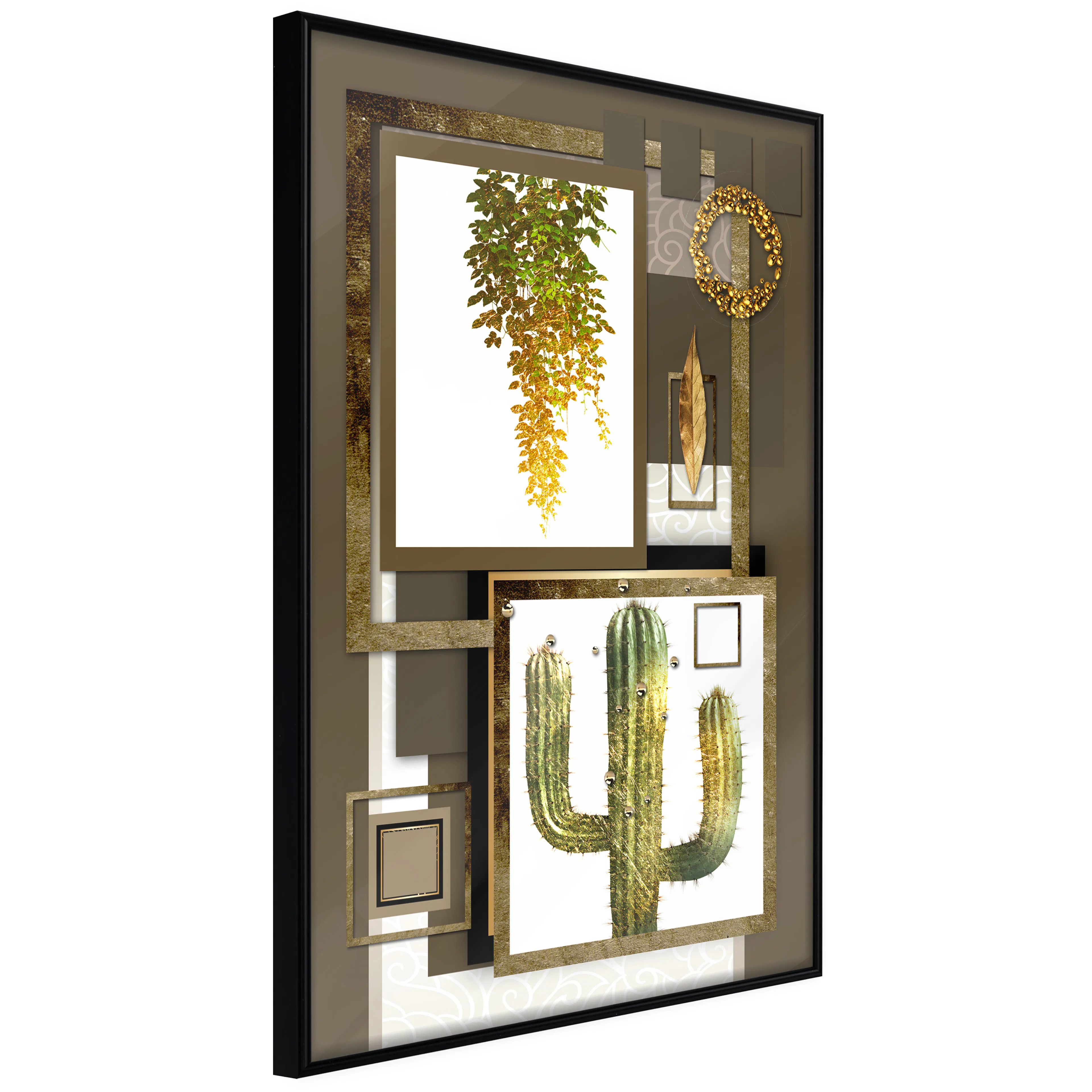 Affisch - Tropical Plants [Poster] 20x30 Svart ram, 20x30 cm