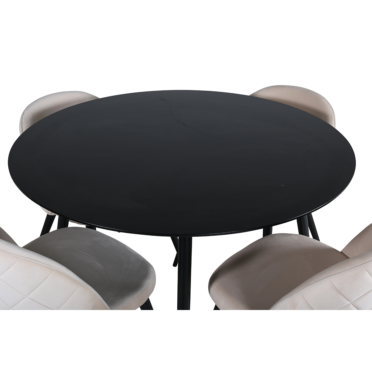 Matgrupp Venture Home Silvia med 4 Valentina Stitcthes Stolar Sammet