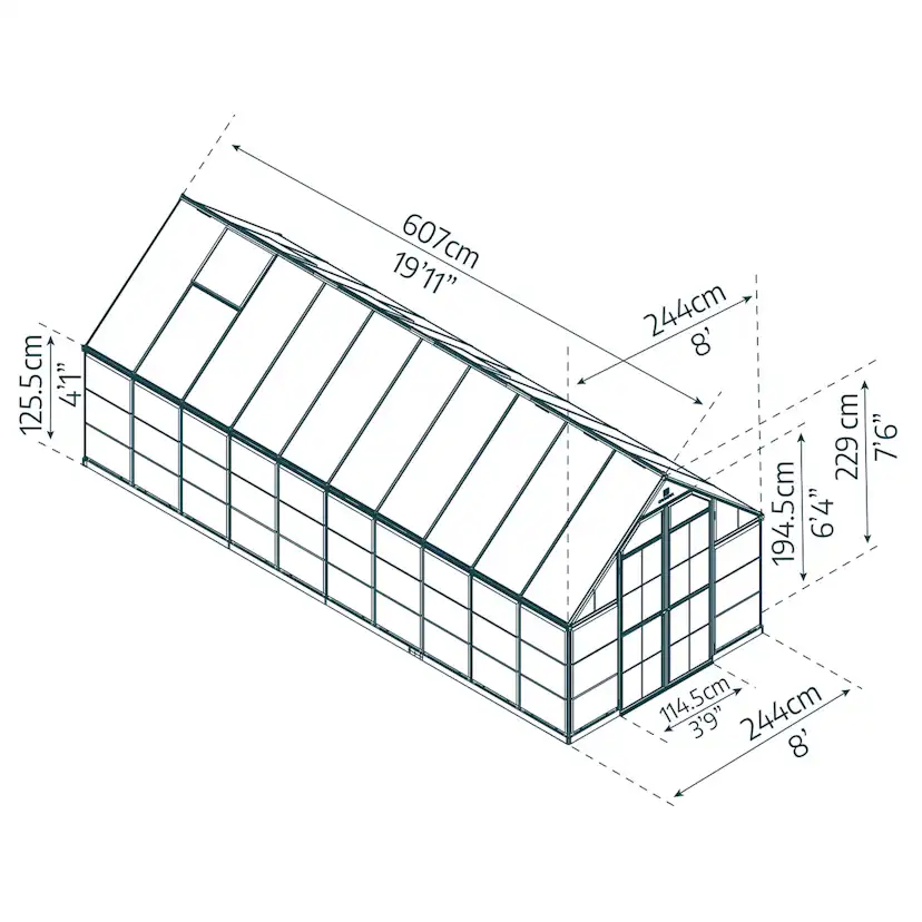 BALANCE 8X20 - GREY Grå