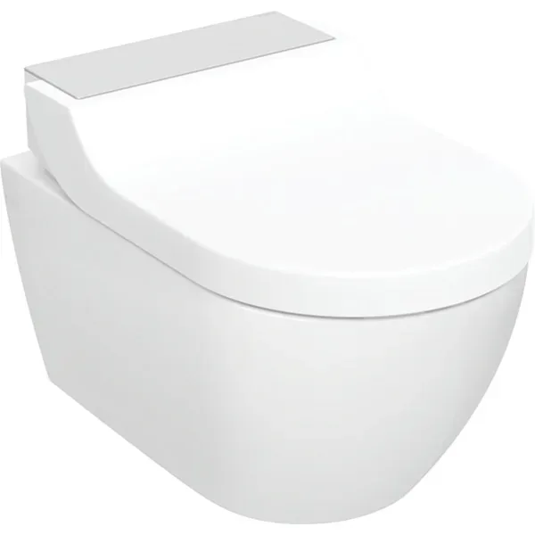 Aquaclean Tuma Comfort vägghängd duschtoalett rostfritt stål Vit/Rostfritt stål